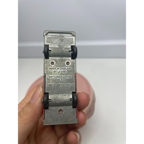 Vintage Matchbox Lesney Red Denver Fire Pumper Truck #29 Made In England - Picture 5 of 6